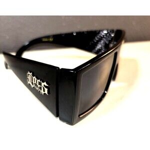 Locs Men Thick Arm Gangsta Motorcycle Biker Sports Sunglasses Locs Print Temples